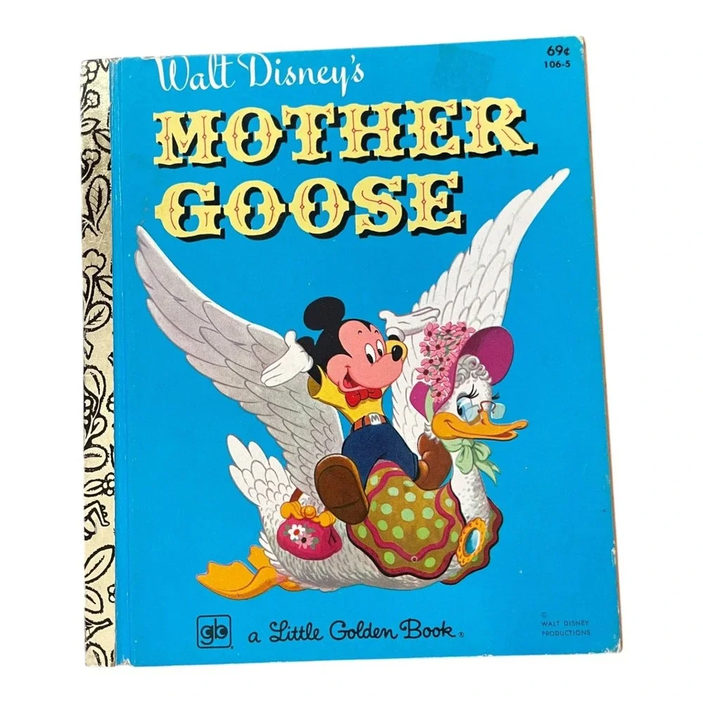 Walt Disney's Mother Goose Little Golden Book 26th Printing 1979 Vintage